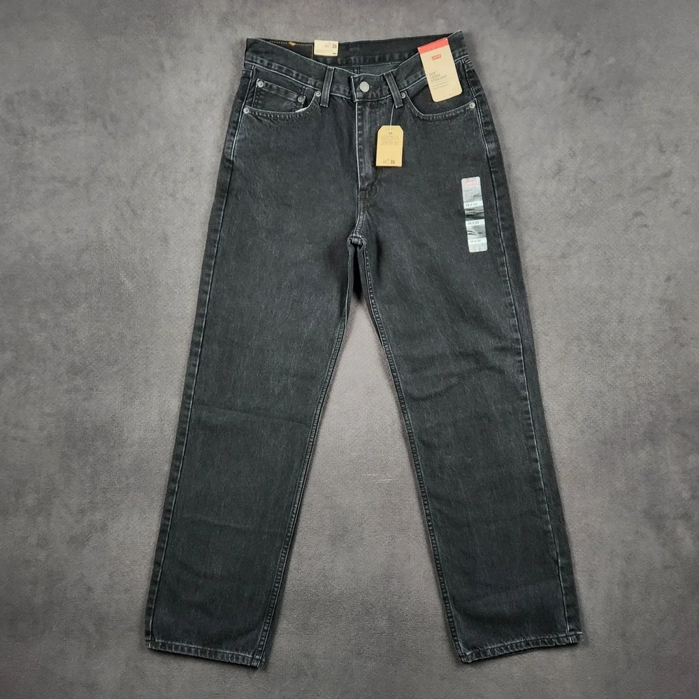 Levis 565 Jeans Mens 29x32 Faded Black‎ 97 Loose Straight Denim A7221-0005 NEW